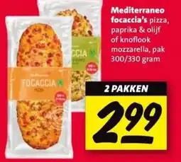 Nettorama Mediterraneo focaccia's aanbieding