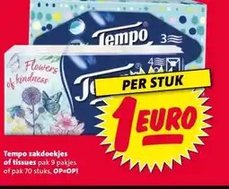 Nettorama of tissues pak 9 pakjes aanbieding