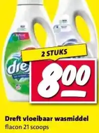 Nettorama Dreft vloeibaar wasmiddel aanbieding