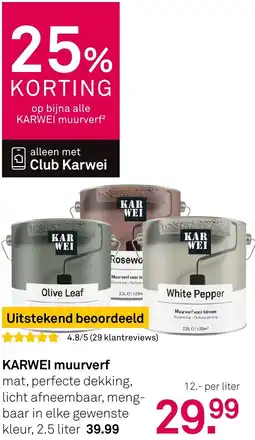 Karwei KARWEI muurverf aanbieding