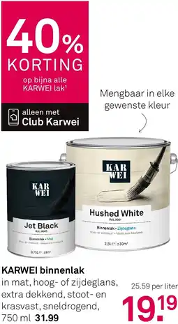 Karwei KARWEI binnenlak aanbieding