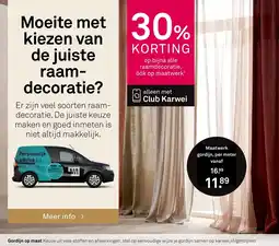 Karwei Maatwerk gordijn aanbieding