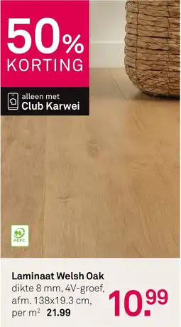 Karwei Laminaat Welsh Oak aanbieding