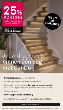 Karwei Op alle traprenovatie aanbieding
