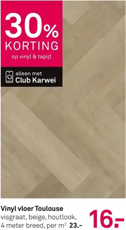 Karwei Vinyl vloer Toulouse aanbieding