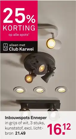 Karwei Inbouwspots Enneper aanbieding