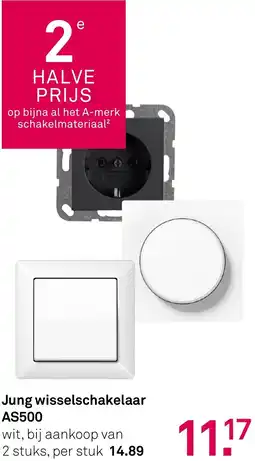 Karwei Jung wisselschakelaar AS500 aanbieding