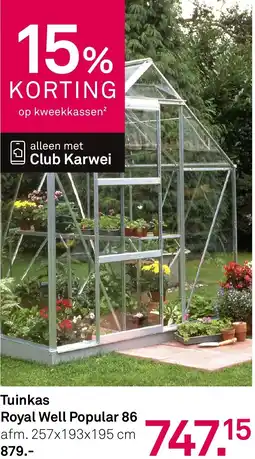Karwei Tuinkas Royal Well Popular 86 aanbieding