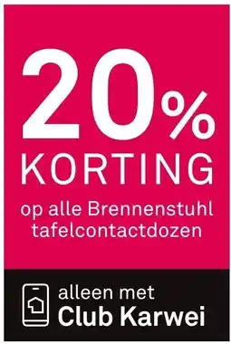 Karwei Brennenstuhl tafelcontactdozen aanbieding
