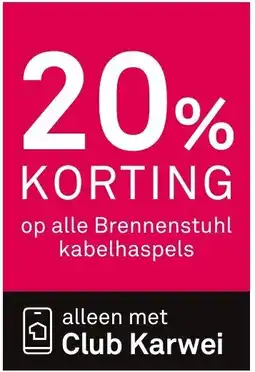 Karwei Brennenstuhl kabelhaspels aanbieding