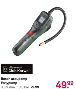 Karwei Bosch accupomp Easypump aanbieding