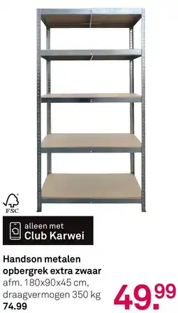 Karwei Handson metalen opbergrek extra zwaar aanbieding