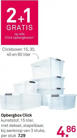 Karwei Opbergbox Click aanbieding