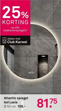 Karwei Atlantic spiegel led Lexie aanbieding