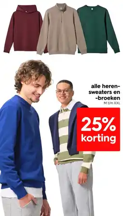 HEMA Alle heren sweaters en broeken aanbieding