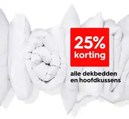 HEMA Alle dekbedden en hoofdkussens aanbieding