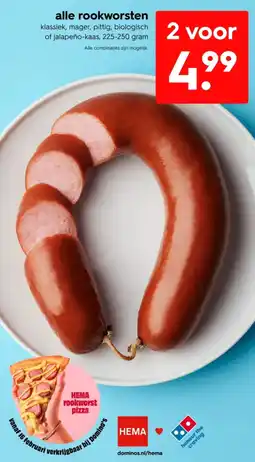 HEMA Alle rookworsten aanbieding