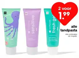 HEMA Alle tandpasta aanbieding