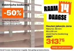 Kwantum Houten jaloezie Jens aanbieding