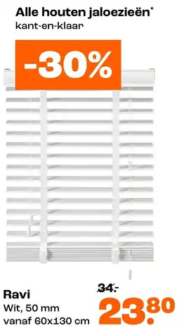 Kwantum Houten jaloezieën Ravi aanbieding