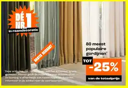 Kwantum 80 meest populaire gordijnen aanbieding