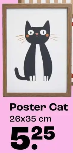 Kwantum Poster Cat aanbieding