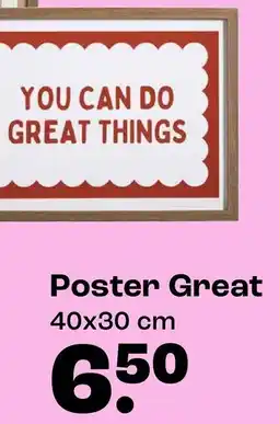 Kwantum Poster Great aanbieding