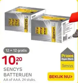 Praxis Sencys AA-batterijen assortimentsdoos 24 aanbieding