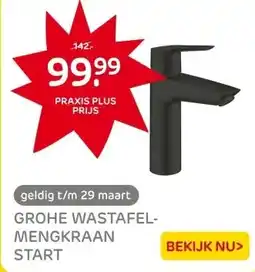 Praxis GROHE Wastafelmengkraan Start - EcoJoy - aanbieding