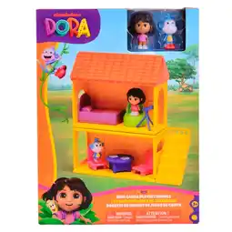 Kruidvat Nickelodeon Dora Regenwoudhuis met Dora en Boots Figuren aanbieding