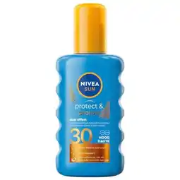 Trekpleister NIVEA Sun Protect & Bronze SPF30 Zonnebrandspray aanbieding