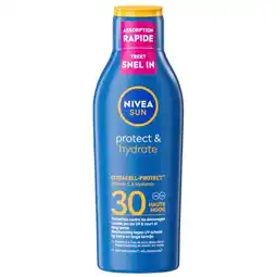 Trekpleister NIVEA Sun Protect & Hydrate SPF30 Zonnebrandlotion aanbieding