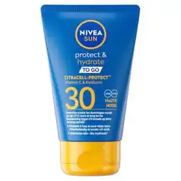 Trekpleister NIVEA Sun Protect & Hydrate Pocket Size SPF30 Zonnebrandcrème aanbieding
