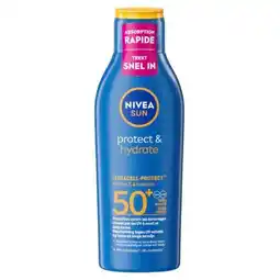 Trekpleister NIVEA Sun Protect & Hydrate SPF50+ Zonnebrandlotion aanbieding