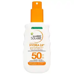Trekpleister Garnier Ambre Solaire Hydra 24H SPF50 Zonnespray aanbieding