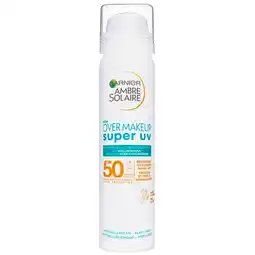Trekpleister Garnier Ambre Solaire Over Make-Up Super Uv SPF50 Mist aanbieding