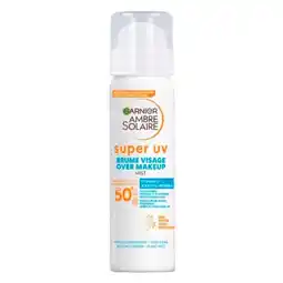 Trekpleister Garnier Ambre Solaire Over Make-Up Super Uv SPF50 Mist aanbieding