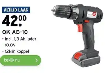 GAMMA OK AB-10 aanbieding