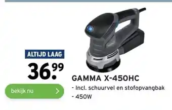 GAMMA GAMMA X-450HC - Incl. schuurvel en stofopvangbak aanbieding