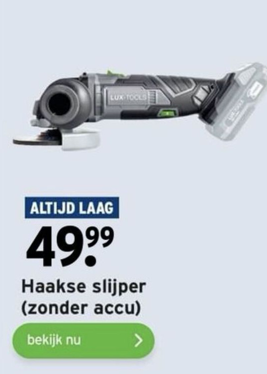 Makita 18 V Haakse slijper 125 mm DGA506ZJ Blauw/zwart