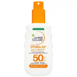 Kruidvat Garnier Ambre Solaire Hydra 24H SPF50 Zonnespray aanbieding