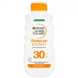 Kruidvat Garnier Ambre Solaire Hydra 24H Protect SPF30 Zonnemelk aanbieding