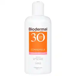 Kruidvat Biodermal Gevoelige Huid SPF30 Zonnemelk aanbieding