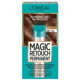 Trekpleister L'Oréal Paris Magic Retouch 6 Donkerblond Permanente Haarkleuring aanbieding