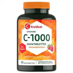 Kruidvat Kruidvat Vitamine C-1000 Kauwtabletten aanbieding