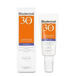 Trekpleister Biodermal Anti Age SPF30 Zonnecrème voor je Gezicht aanbieding