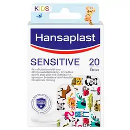 Trekpleister Hansaplast Sensitive Kids Pleisterstrips aanbieding