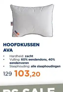 TotaalBED Hoofdkussen Ava | Dons aanbieding