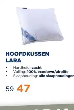 TotaalBED Hoofdkussen Lara ecodown/airolite aanbieding