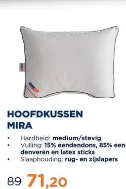 TotaalBED Hoofdkussen Mira | Dons & Latex aanbieding